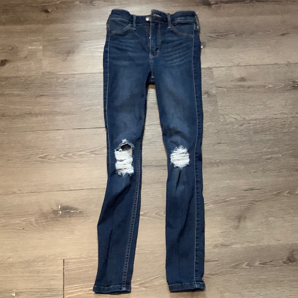 hollister high rise jean leggings 00 short